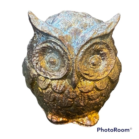 Bismuth Crystal Owl figurine - Picture 1 of 3